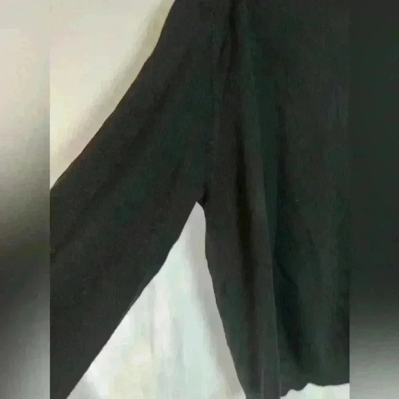 NWT! CALVIN KLEIN Sweater 100% Extra Fine MERINO WOOL BLACK V Neck (XXL) - Picture 4 of 7